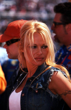 Pamela Anderson at the races