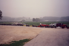 Peter Stolz "A foggy morning RA looking out from Tech Barn 3" early '90s